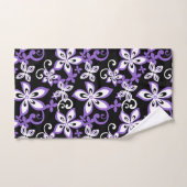 ALOHA HAWAII (BLACK/PAARS) BATH TOWEL SET BAD HANDDOEK (Handdoek)