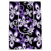 ALOHA HAWAII (BLACK/PAARS) Gift Bag Medium Cadeauzakje (Achterkant)