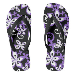 ALOHA HAWAII (BLACK/PAARS) Paar van Teenslippers