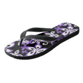 ALOHA HAWAII (BLACK/PAARS) Paar van Teenslippers (Schuin)