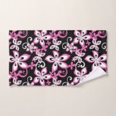 ALOHA HAWAII (BLACK/PINK) BATH TOWEL SET BAD HANDDOEK (Handdoek)