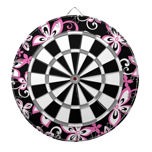 ALOHA HAWAII (BLACK/PINK) DARTBORD (Voorkant)