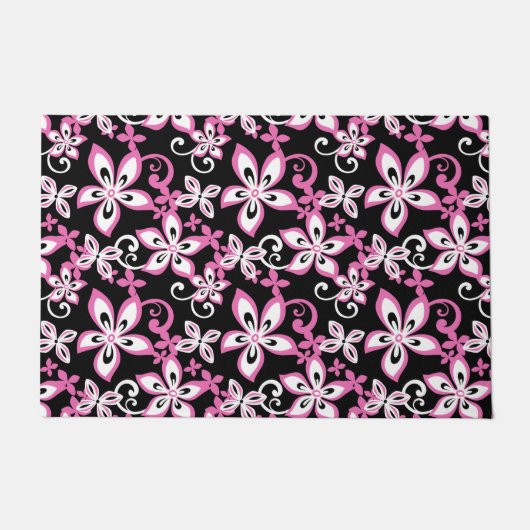 ALOHA HAWAII (BLACK/PINK) DEURMAT (Voorkant)