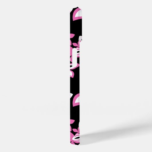 ALOHA HAWAII (BLACK/PINK) Hoesje-Mate iPhone CASE (Achterkant / Rechts)
