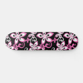 ALOHA HAWAII (BLACK/PINK) PERSOONLIJK SKATEBOARD (Horizontaal)