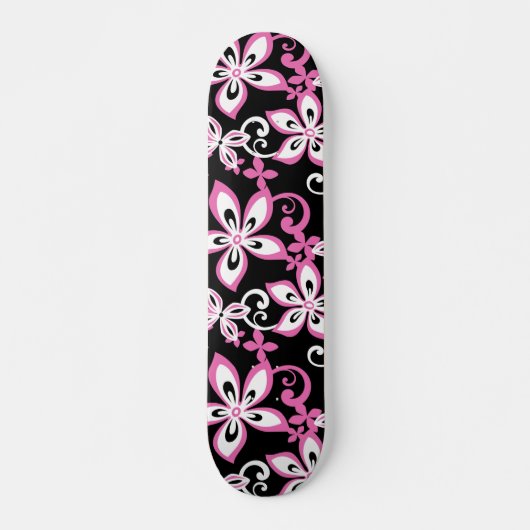 ALOHA HAWAII (BLACK/PINK) PERSOONLIJK SKATEBOARD (Voorkant)