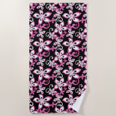 ALOHA HAWAII (BLACK/PINK) STRANDLAKEN (Voorkant)