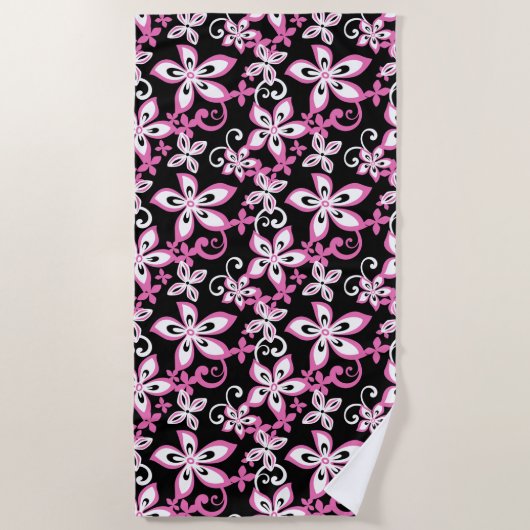 ALOHA HAWAII (BLACK/PINK) STRANDLAKEN (Voorkant)