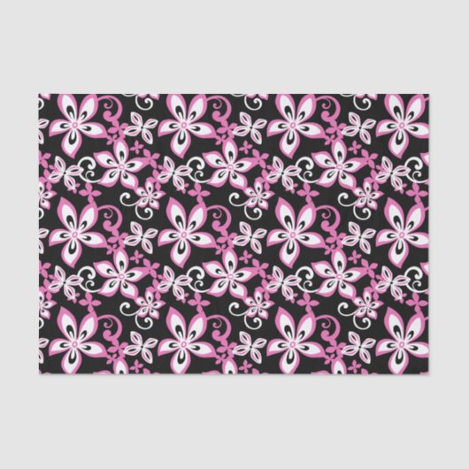 ALOHA HAWAII (BLACK/PINK) TISSUEPAPIER (Voorkant)