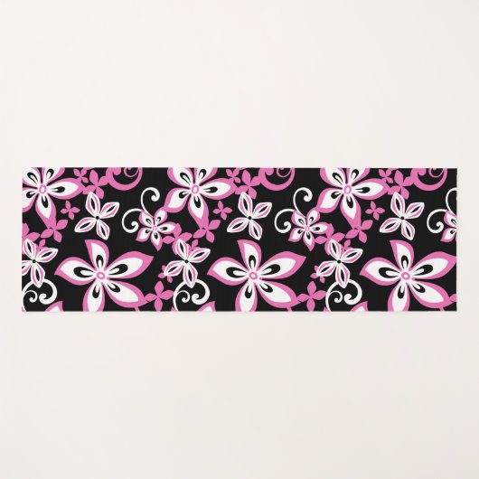 ALOHA HAWAII (BLACK/PINK) YOGAMAT (Voorkant (horizontaal))