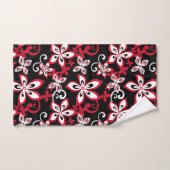 ALOHA HAWAII (BLACK/RED) BATH TOWEL SET BAD HANDDOEK (Handdoek)