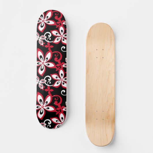 ALOHA HAWAII (BLACK/RED) PERSOONLIJK SKATEBOARD (Voorkant)