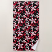 ALOHA HAWAII (BLACK/RED) STRANDLAKEN (Voorkant)