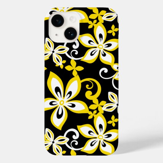 ALOHA HAWAII (BLACK/YELLOW) Hoesje-Mate iPhone CAS Case-Mate iPhone Case (Achterkant)