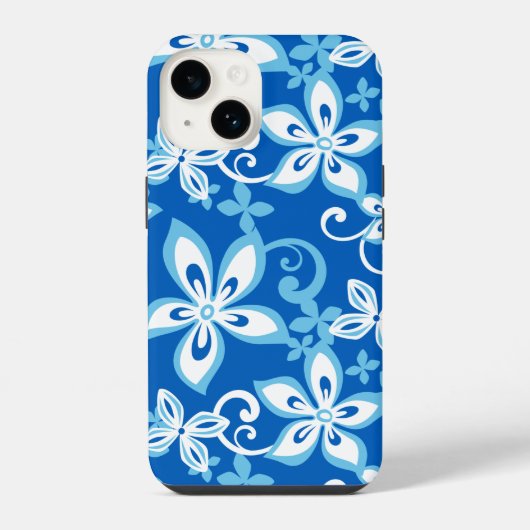 ALOHA HAWAIÏ (BLAUW x 2) iPhone Hoesje (Achterkant)
