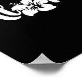 Aloha hawaii bloem tropisch hawaiiaans eiland kind poster (Hoek)