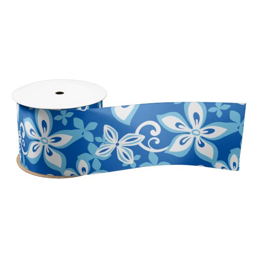 ALOHA HAWAII (BLUE x 2) SATIN RIBBON Satijnen Lint (Spoel)