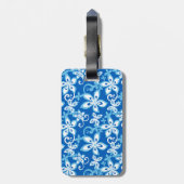 ALOHA HAWAII (BLUES) BAGAGELABEL (Achterkant verticaal)