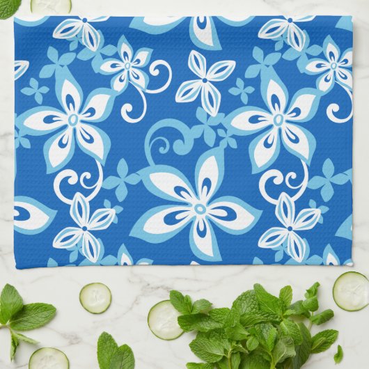 ALOHA HAWAII (BLUES) Keukenhanddoeken (Gevouwen)