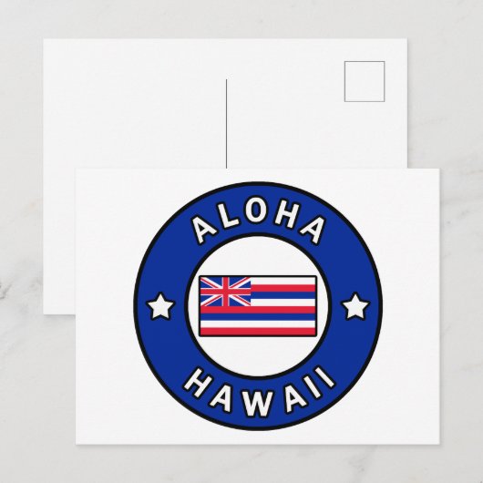 Aloha Hawaii Briefkaart (Voorkant / Achterkant)