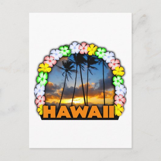 Aloha Hawaii Briefkaart (Voorkant)