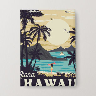Aloha Hawaii Button