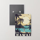Aloha Hawaii Button (Voorkant / Achterkant)
