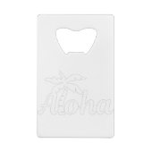 Aloha Hawaii Creditkaart Flessenopener (Achterkant)