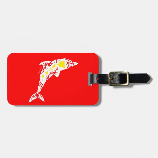 Aloha Hawaii Dolphin Bagagelabel (Voorkant horizontaal)