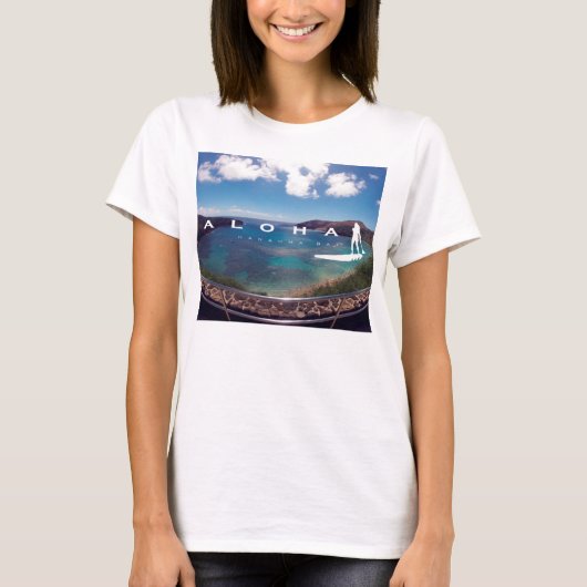 Aloha Hawaii Eilanden staan op het pad T-shirt (Voorkant)