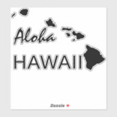 ALOHA - HAWAII-EILANDEN STICKER (Vel)