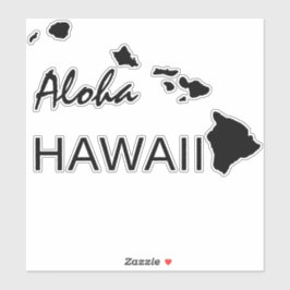 ALOHA - HAWAII-EILANDEN STICKER