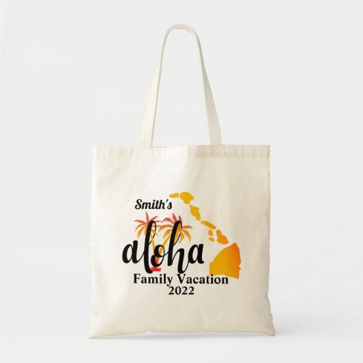 Aloha Hawaii Family Group Matching Vacation 2022 Tote Bag (Voorkant)