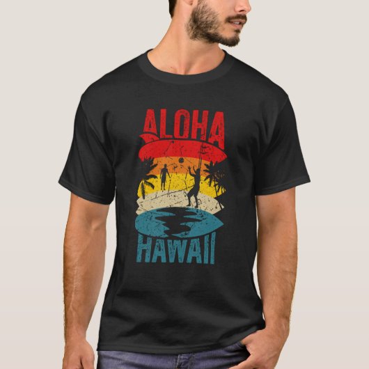 Aloha Hawaii Family Trip 2023 Surfing Tourism Meme T-shirt (Voorkant)