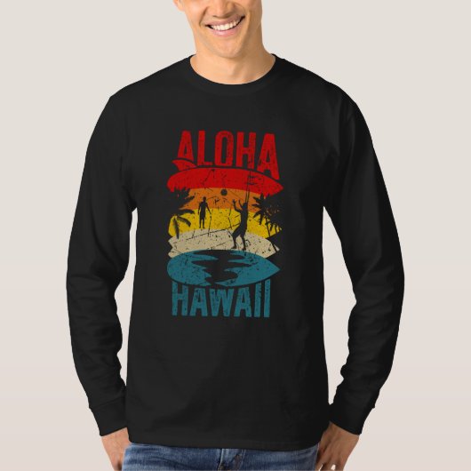 Aloha Hawaii Family Trip 2023 Surfing Tourism Meme T-shirt (Voorkant)