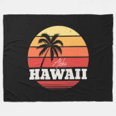Aloha Hawaii Fleece Deken (Voorkant (Horizontaal))