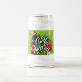 Aloha Hawaii Flowers Foliage Butterflies Yellow Bierpul (Center)