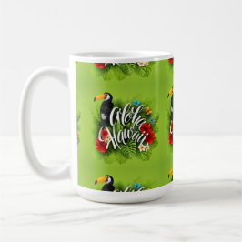 Aloha Hawaii Flowers Foliage Butterflies Yellow Koffiemok