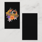 Aloha Hawaii Flowers Hawaiian Toucan Visitekaartje (Voorkant / Achterkant)