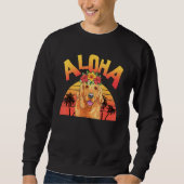 Aloha Hawaii  Golden  For Women Men Summer Trui (Voorkant)