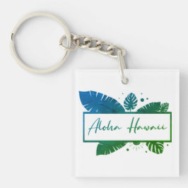 Aloha Hawaii Green T-Shirt Sleutelhanger