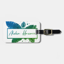 Aloha Hawaii Green T-Shirt Sleutelhanger
