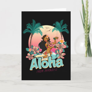 Aloha Hawaii Hawaiaans Paradijs Eiland Strand Vaka Kaart