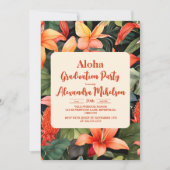 Aloha Hawaii Hawaii Island Graduation Party Kaart (Voorkant)
