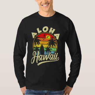 Aloha Hawaii  Hawaiian Beach Family Vacation Summe T-shirt