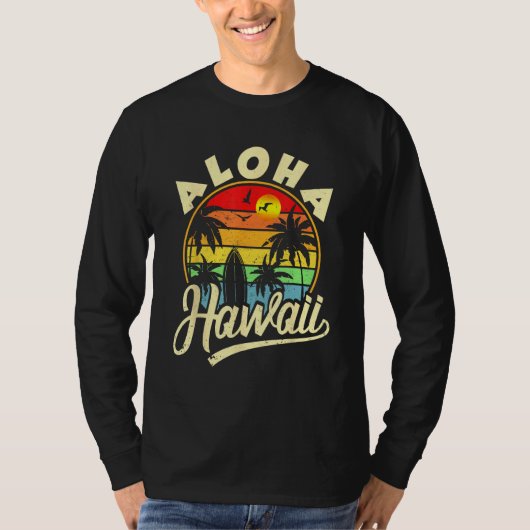 Aloha Hawaii  Hawaiian Beach Family Vacation Summe T-shirt (Voorkant)