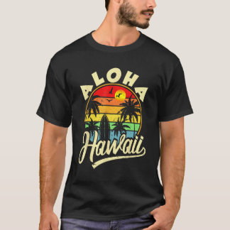 Aloha Hawaii  Hawaiian Beach Family Vacation Summe T-shirt
