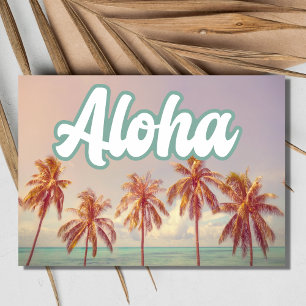 Aloha Hawaii Hawaiian Island Bruiloft Save the Dat Save The Date
