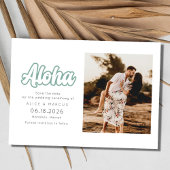 Aloha Hawaii Hawaiian Island Bruiloft Save the Dat Save The Date