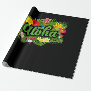 Aloha Hawaii Hawaiian Island Cadeaupapier